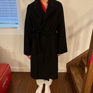 Zara long waist tying coat